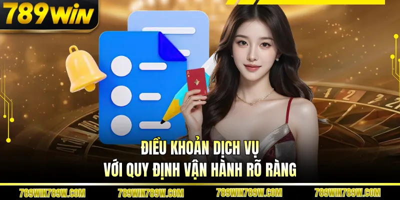 Điều Khoản Dịch Vụ 789WIN – Hiểu Đúng Để Chơi An Toàn 3 Điều khoản dịch vụ với quy định vận hành rõ ràng
